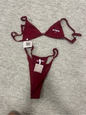 Knight Swim - Pamela Merlot Bikini Set - Women Swim